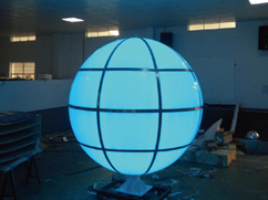 大型吸塑球形发光标识